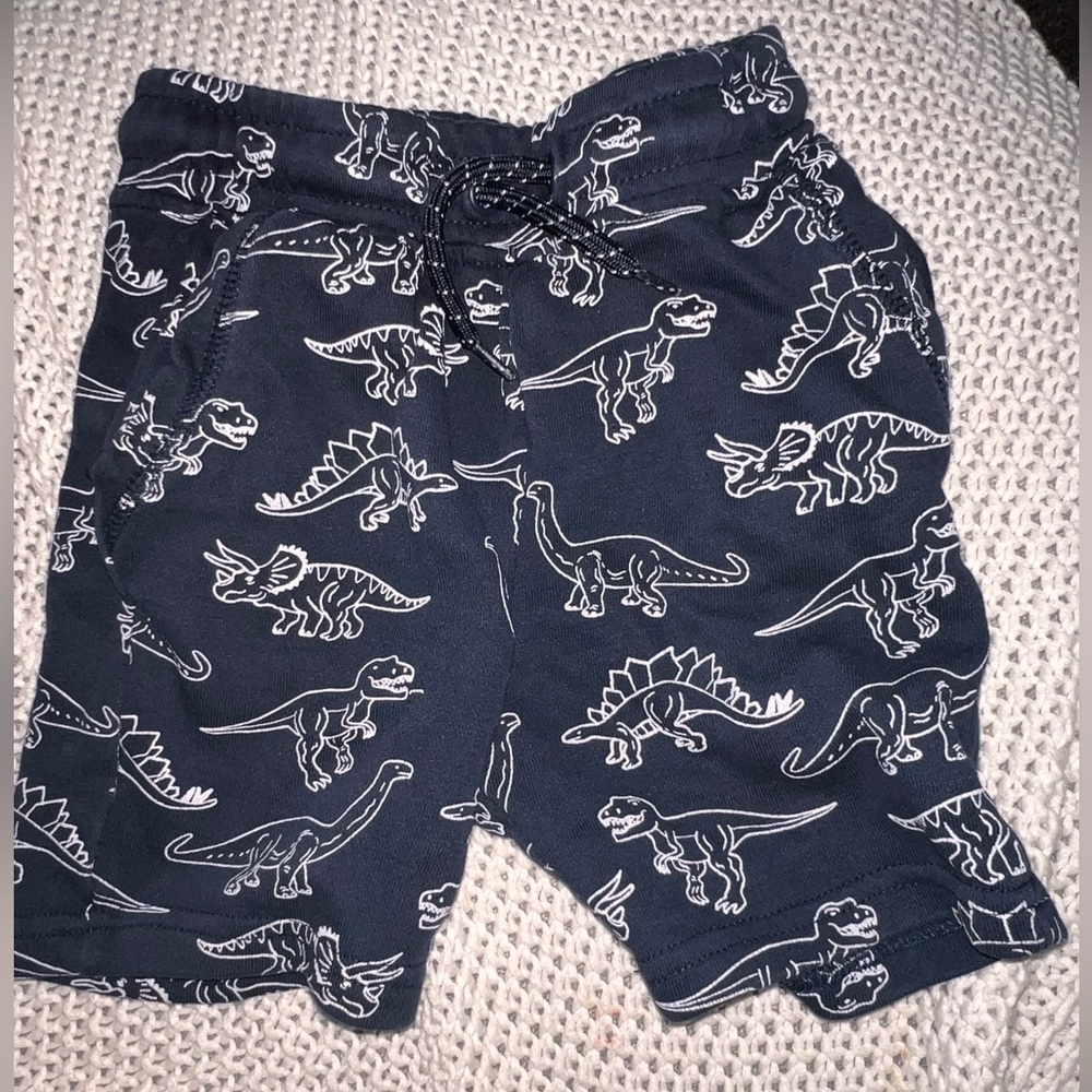 Primark size 3-4 blue dinosaur shorts